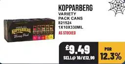 Bestway Kopparberg variety pack cans offer
