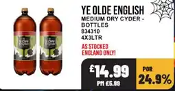 Bestway Ye Olde English medium dry cyder offer