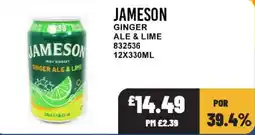 Bestway Jameson ginger ale & lime offer