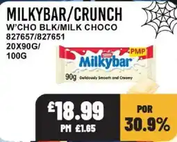 Bestway Milkybar crunch w'cho blk/milk choco offer
