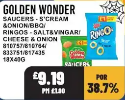 Bestway Golden Wonder saucers offer