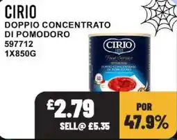 Bestway Cirio double concentrated tomato offer