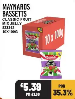 Bestway Maynards bassetts classic fruit mix jelly offer