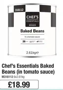 Booker Wholesale Chef's Essentials Baked Beans offer