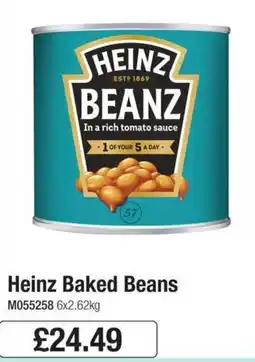Booker Wholesale Heinz baked beans offer