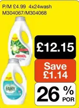 Booker Wholesale Fairy liquid offer