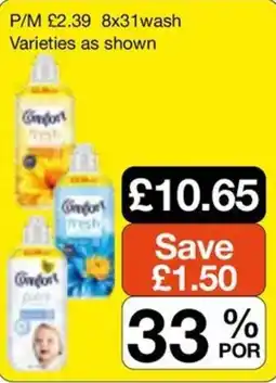 Booker Wholesale Comfort fresh offer