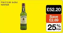 Booker Wholesale Jameson offer