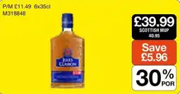 Booker Wholesale Jules Claibon Scottish Mup offer