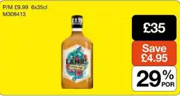Booker Wholesale Lamb's spiced rum offer