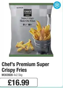 Booker Wholesale Chef's Premium Super Crispy Fries offer