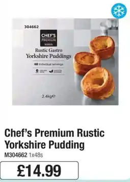 Booker Wholesale Chef's Premium Rustic Yorkshire Pudding offer