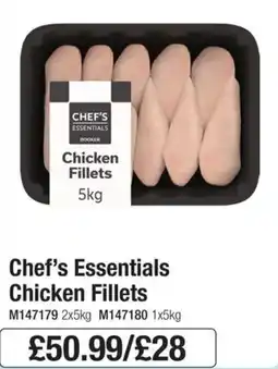 Booker Wholesale Chef's Essentials Chicken Fillets offer