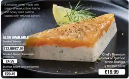 Booker Wholesale Chef's Premium Smoked Salmon Terrine Triangle offer