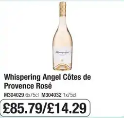 Booker Wholesale Whispering Angel Cotes de Provence Rosé offer