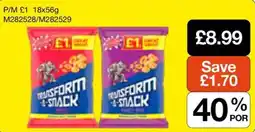 Booker Wholesale Transform 4-snack offer