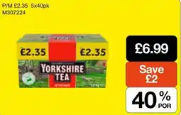 Booker Wholesale Yorkshire tea offer