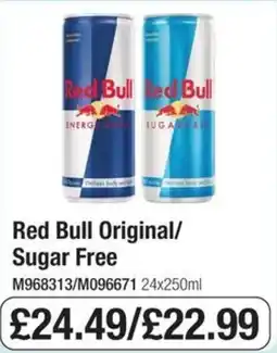 Booker Wholesale Red Bull Original/ Sugar Free offer