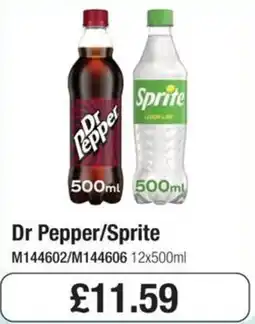 Booker Wholesale Dr Pepper/Sprite offer