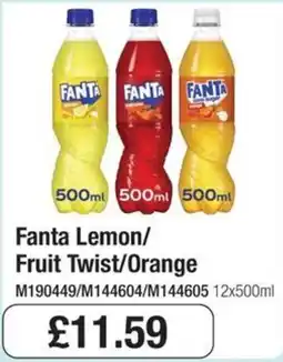 Booker Wholesale Fanta lemon fruit twist orange offer