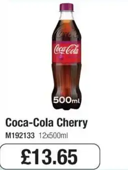 Booker Wholesale Coca-Cola cherry offer