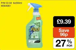 Booker Wholesale Flash spray wipe done offer