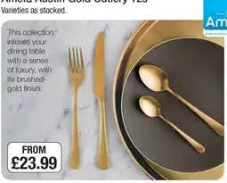 Booker Wholesale Amelia Austin Gold Cutlery offer