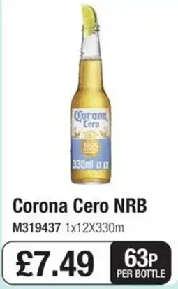 Booker Wholesale Corona Cero NRB offer