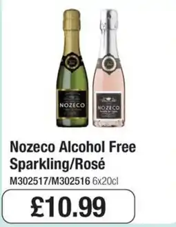 Booker Wholesale Nozeco alcohol free sparkling/rose offer
