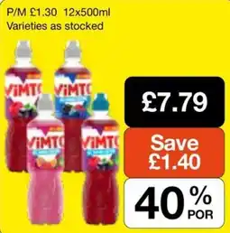 Booker Wholesale Vimto offer