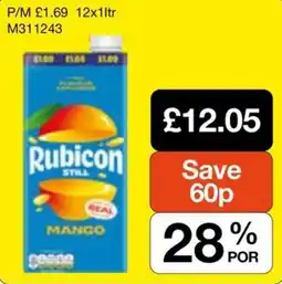 Booker Wholesale Rubicon mango offer