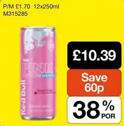 Booker Wholesale Red Bull pink edition offer