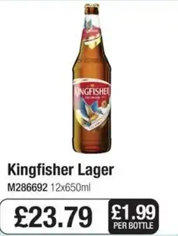 Booker Wholesale Kingfisher lager offer