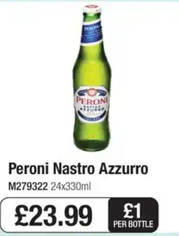Booker Wholesale Peroni Nastro Azzurro offer