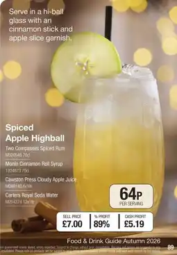 Booker Wholesale Spiced Apple Highball offer