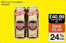 Booker Wholesale Skol super offer