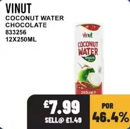 Bestway Vinut coconut water chocolate offer