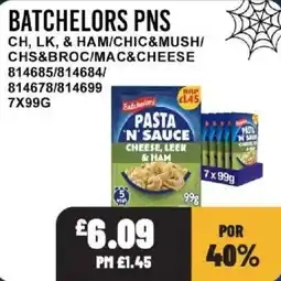 Bestway Batchelors pasta n' sauce cheese, leek & ham offer