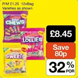 Booker Wholesale Sweets chews lollies offer