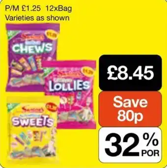 Sweets chews lollies