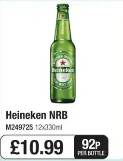 Booker Wholesale Heineken nrb offer