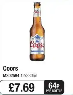 Booker Wholesale Coors offer