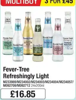 Booker Wholesale Fever-Tree Refreshingly Light offer