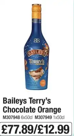 Booker Wholesale Baileys terry's chocolate orange offer