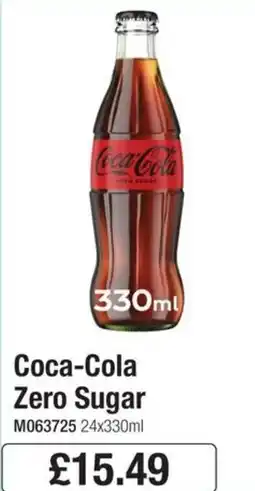 Booker Wholesale Coca-Cola Zero Sugar offer