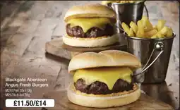 Booker Wholesale Blackgate aberdeen angus fresh burgers offer