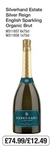 Booker Wholesale Silverhand Silver Reign English Sparkling Organic Brut offer