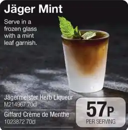 Booker Wholesale Jäger Mint offer