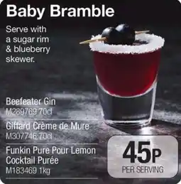 Booker Wholesale Baby Bramble offer
