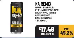 Bestway Ka remix rum pineapple offer